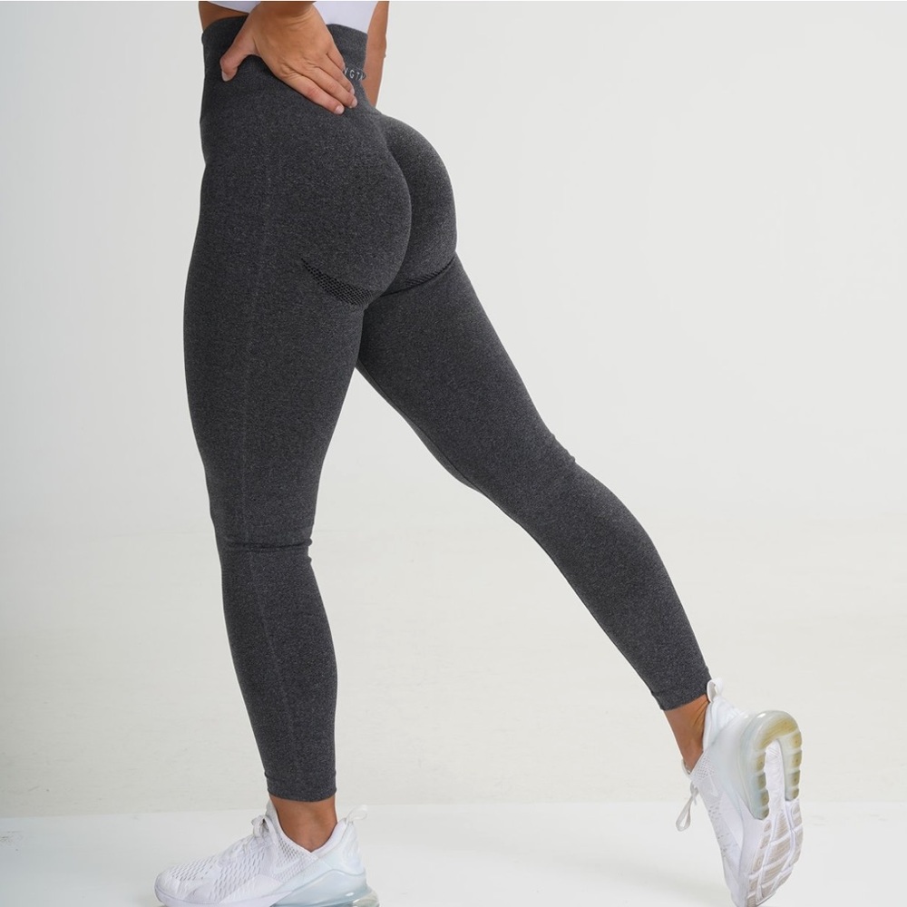 NVGTN SPECKLED BLACK CONTOUR LEGGINGS